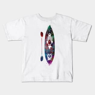 canoeing sport art #canoeing Kids T-Shirt